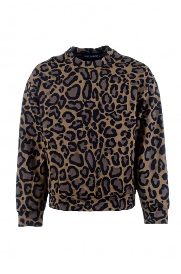 Dolce & Gabbana Men Jacquard Animal Print Sweatshirt - G9VZ2T G7C5M