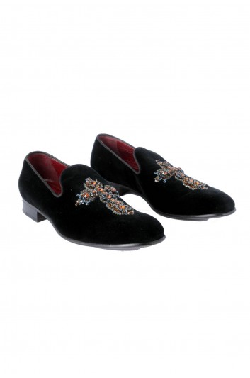 Dolce & Gabbana Men Jeweled Cross Loafers - CA5499 AL140