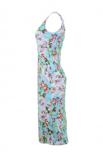 Dolce & Gabbana Vestido Largo Flores Sin Mangas Mujer - F6ZJ6T FSRMM