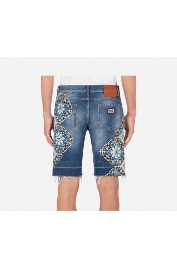 Dolce & Gabbana Men Denim Bermuda Shorts - GY71LD G8CI4