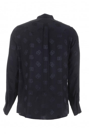 Dolce & Gabbana Camisa Estampado Logos Manga Larga Hombre - G5KY6T FJ1JO