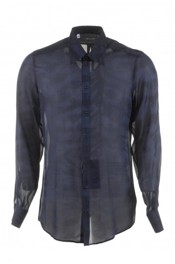 Dolce & Gabbana Camisa Estampado Logos Manga Larga Hombre - G5IX8T FJ1JU