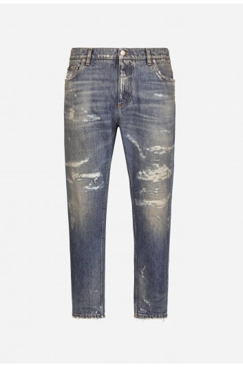 Dolce & Gabbana Men Loose Broken Jeans - GYJDAD G8FS4