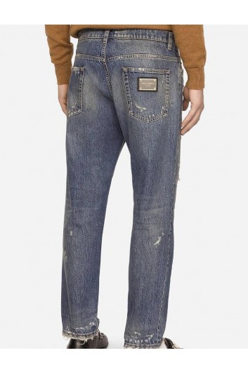 Dolce & Gabbana Pantalón Tejano Rotos Loose Hombre - GYJDAD G8FS4