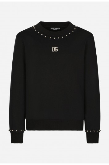 Dolce & Gabbana Men Round Neck Tacks Sweatshirt - G9YH6Z FU7DU