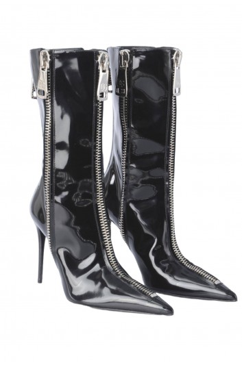 Dolce & Gabbana Women Zipped Patern Leather Boots - CT0897 A1037