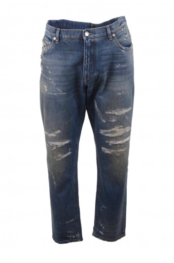 Dolce & Gabbana Pantalón Tejano Rotos Loose Hombre - GYJDAD G8FS4