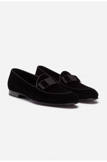 Dolce & Gabbana Men Velvet Loafers - A50274 A6808