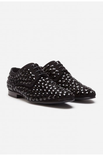 Dolce & Gabbana Men Strass Laced Shoe - A10429 AK526