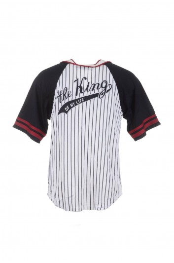 Dolce & Gabbana Men Baseball Stripped T-shirt - G8IY2Z G7ONO