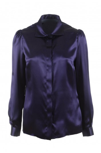 Dolce & Gabbana Women Silk Long Sleeve Shirt - F5L08T FU1AU