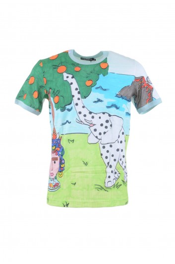 Dolce & Gabbana Men Elephant Short Sleeve T-shirt - G8FV4T G7FYV