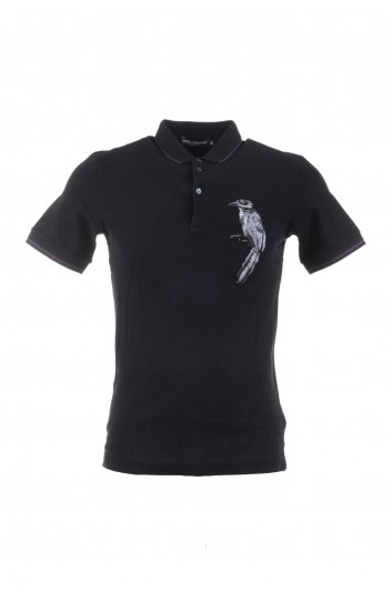 Dolce & Gabbana Men Embroidered Bird Polo -  G8FX3T G7HCX