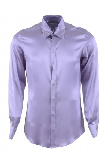 Dolce & Gabbana Camisa Seda Manga Larga Hombre - G5JL8T FU1UU